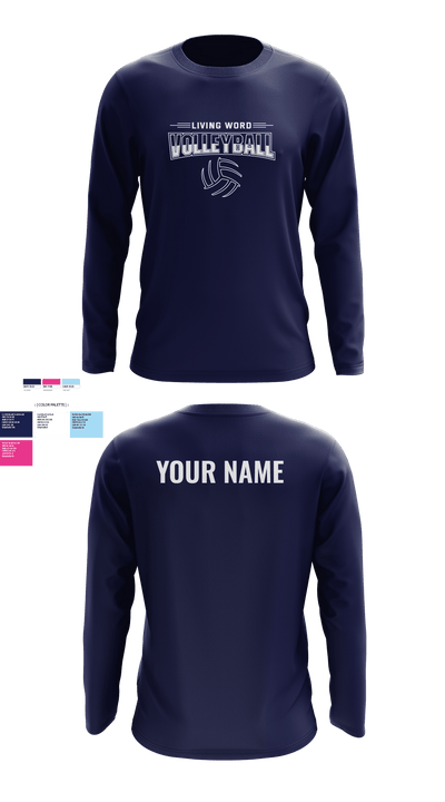 Living Word Academy Volleyball 38101646 Long Sleeve Performance Shirt - 5