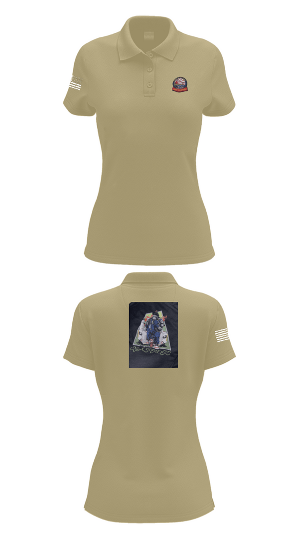 Women's Short Sleeve Performance Polo, AIMD IWAKUNI, Navy, Teamtime, Team time, sublimation, custom sports apparel, team uniforms, spirit wear, spiritwear, sports uniforms, custom shirts, team store, custom team store, fundraiser sports, apparel fundraiser