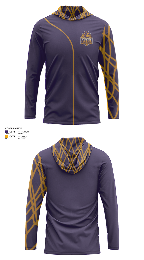 Short Sleeve Performance Shirt with hood, A2Zoe Basketball, Men's Basketball, Teamtime, Team time, sublimation, custom sports apparel, team uniforms, spirit wear, spiritwear, sports uniforms, custom shirts, team store, custom team store, fundraiser sports, apparel fundraiser