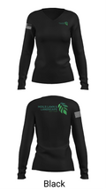 Moils Lawn and landscape 2540388 Women's Long Sleeve V-neck Shirt - 35