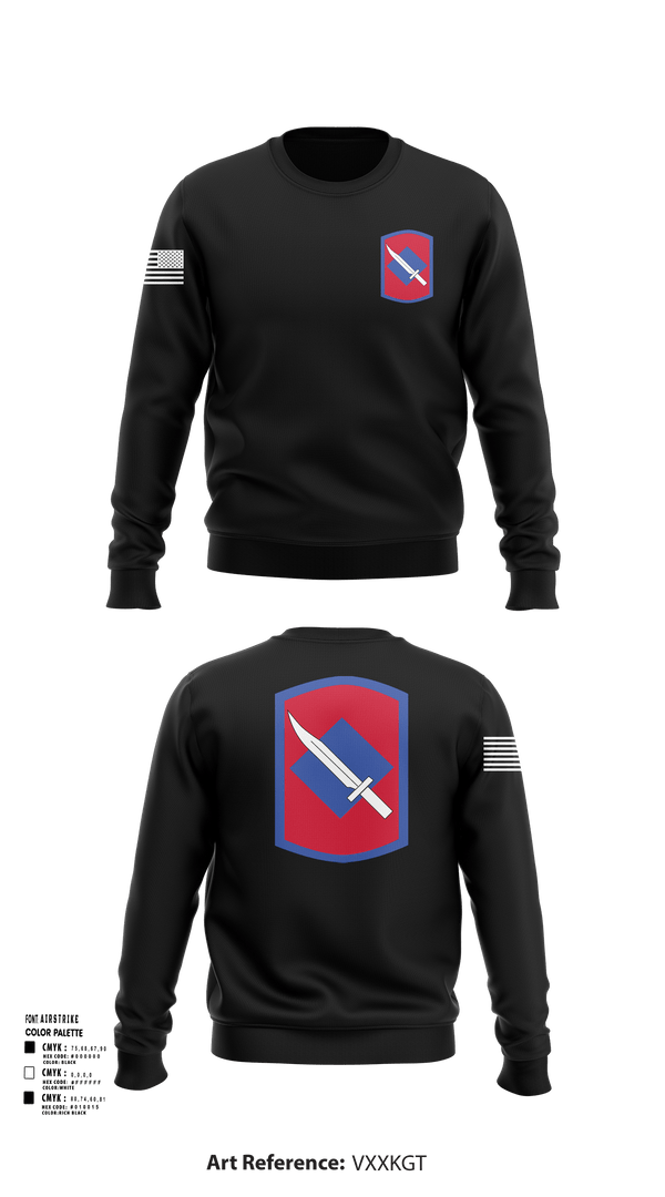 Crew Neck Sweatshirt, 39th Infantry Brigade, , Teamtime, Team time, sublimation, custom sports apparel, team uniforms, spirit wear, spiritwear, sports uniforms, custom shirts, team store, custom team store, fundraiser sports, apparel fundraiser