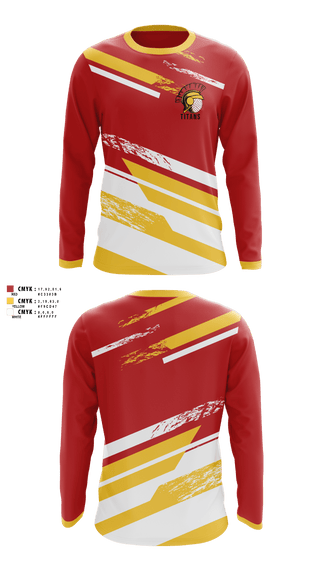 Long Sleeve Performance Shirt, Titans, Golf, Teamtime, Team time, sublimation, custom sports apparel, team uniforms, spirit wear, spiritwear, sports uniforms, custom shirts, team store, custom team store, fundraiser sports, apparel fundraiser