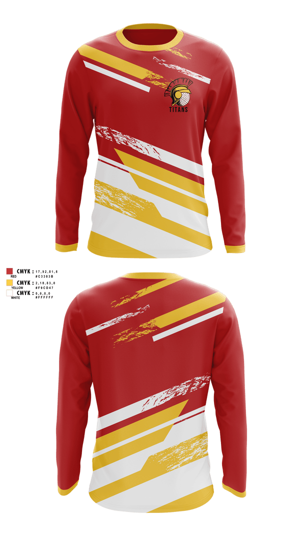 Long Sleeve Performance Shirt, Titans, Golf, Teamtime, Team time, sublimation, custom sports apparel, team uniforms, spirit wear, spiritwear, sports uniforms, custom shirts, team store, custom team store, fundraiser sports, apparel fundraiser