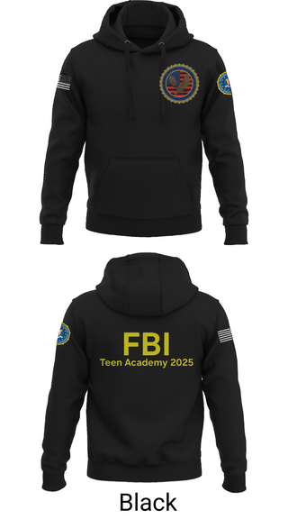 Hoodie, FBI Citizens Academy, , Teamtime, Team time, sublimation, custom sports apparel, team uniforms, spirit wear, spiritwear, sports uniforms, custom shirts, team store, custom team store, fundraiser sports, apparel fundraiser