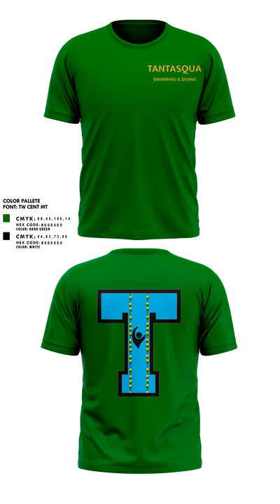 Tantasqua Regional High School Swim and Dive Team 43090516 Short Sleeve Performance Shirt - 10 (1)