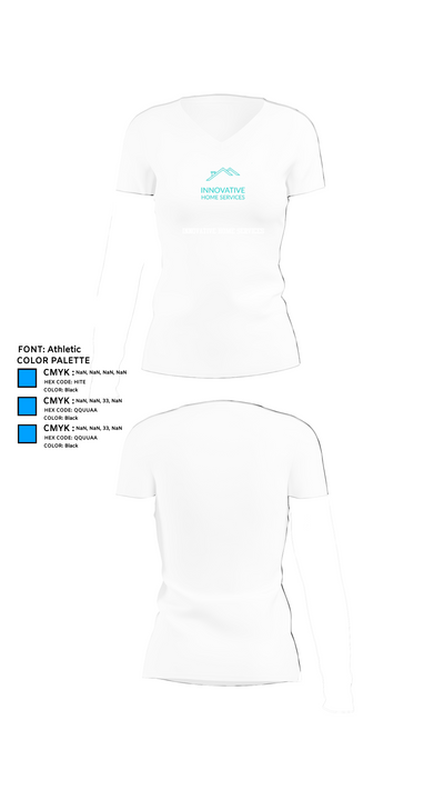 Innovative Home Services 50310145 Women's Short Sleeve V-neck Shirt - 18