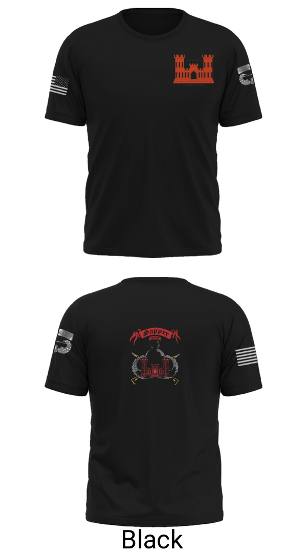 Old School Cotton Feel Shirt, 1138th SAPPER Company, Army, Teamtime, Team time, sublimation, custom sports apparel, team uniforms, spirit wear, spiritwear, sports uniforms, custom shirts, team store, custom team store, fundraiser sports, apparel fundraiser