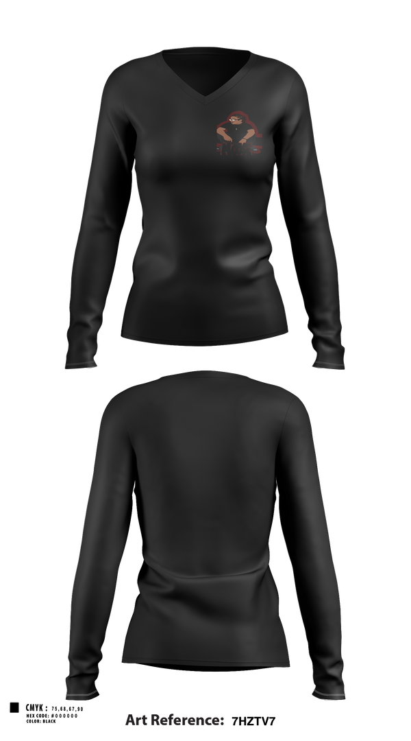 Womens Long Sleeve Vneck Shirt, Moose entertain, , Teamtime, Team time, sublimation, custom sports apparel, team uniforms, spirit wear, spiritwear, sports uniforms, custom shirts, team store, custom team store, fundraiser sports, apparel fundraiser