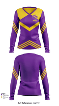 Junction City High School Cheer 88284888 Women's Long Sleeve V-neck Shirt - 117