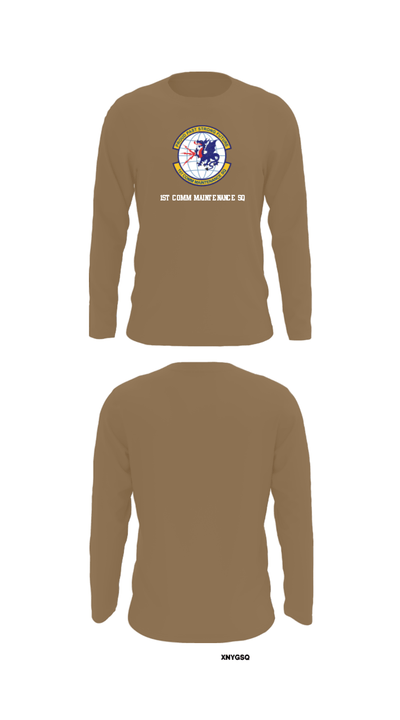 1st Comm Maintenance Sq 14666523 Long Sleeve Performance Shirt - 12