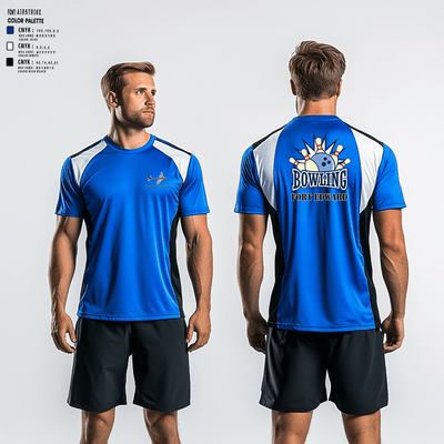 Fort Edward High School Bowling 94842888 Short Sleeve Performance Shirt - 1 (1)