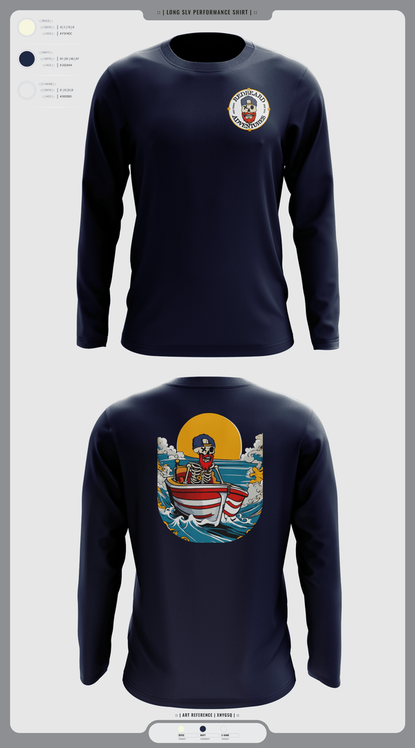 Long Sleeve Performance Shirt, Red beard Adventures, , Teamtime, Team time, sublimation, custom sports apparel, team uniforms, spirit wear, spiritwear, sports uniforms, custom shirts, team store, custom team store, fundraiser sports, apparel fundraiser