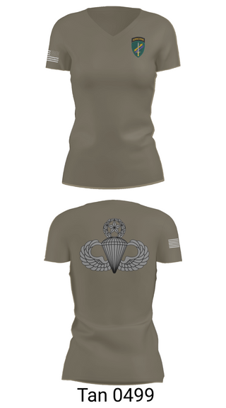 Womens Short Sleeve Vneck Shirt, Charlie “Chaos” Company, , Teamtime, Team time, sublimation, custom sports apparel, team uniforms, spirit wear, spiritwear, sports uniforms, custom shirts, team store, custom team store, fundraiser sports, apparel fundraiser