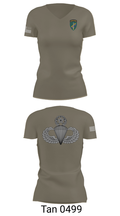 Charlie “Chaos” Company 47870658 Women's Short Sleeve V-neck Shirt - 68