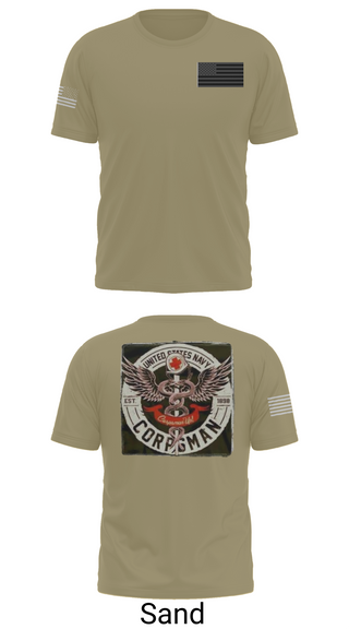 Old School Cotton Feel Shirt, Hospital Corpsman, , Teamtime, Team time, sublimation, custom sports apparel, team uniforms, spirit wear, spiritwear, sports uniforms, custom shirts, team store, custom team store, fundraiser sports, apparel fundraiser