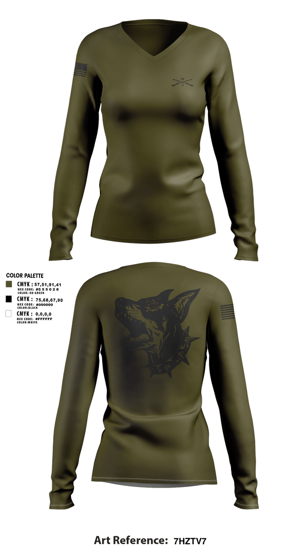 Womens Long Sleeve Vneck Shirt, Delta Co 2-35, , Teamtime, Team time, sublimation, custom sports apparel, team uniforms, spirit wear, spiritwear, sports uniforms, custom shirts, team store, custom team store, fundraiser sports, apparel fundraiser