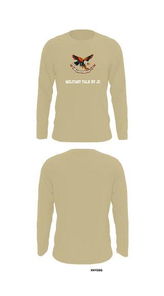 Long Sleeve Performance Shirt, Military Talk by JC, Army, Teamtime, Team time, sublimation, custom sports apparel, team uniforms, spirit wear, spiritwear, sports uniforms, custom shirts, team store, custom team store, fundraiser sports, apparel fundraiser