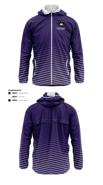Grantsburg High School Cross Country 39267842 Windbreaker - 40