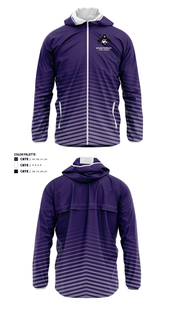 Windbreaker, Grantsburg High School Cross Country, Cross Country, Teamtime, Team time, sublimation, custom sports apparel, team uniforms, spirit wear, spiritwear, sports uniforms, custom shirts, team store, custom team store, fundraiser sports, apparel fundraiser