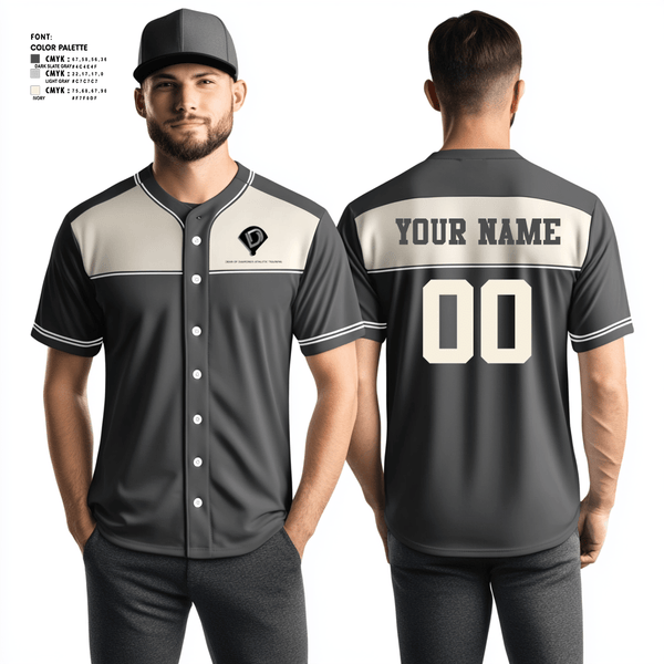 Full Button Baseball Jersey, Dean of Diamonds Athletic Training, Baseball, Teamtime, Team time, sublimation, custom sports apparel, team uniforms, spirit wear, spiritwear, sports uniforms, custom shirts, team store, custom team store, fundraiser sports, apparel fundraiser