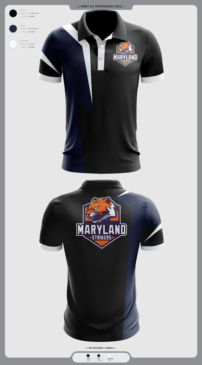 Maryland Strikers 51153203 Short Sleeve Performance Polo - 1