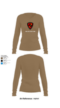 Naval Base Kitsap K9 Unit 4831099 Women's Long Sleeve V-neck Shirt - 2
