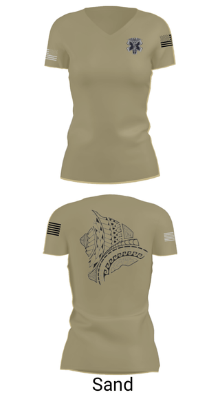 Women's Short Sleeve Vneck Shirt, MEDICS, National Guard, Teamtime, Team time, sublimation, custom sports apparel, team uniforms, spirit wear, spiritwear, sports uniforms, custom shirts, team store, custom team store, fundraiser sports, apparel fundraiser