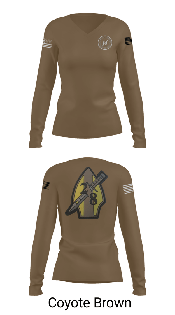 Womens Long Sleeve Vneck Shirt, 2nd bn 8th Marines, Marines, Teamtime, Team time, sublimation, custom sports apparel, team uniforms, spirit wear, spiritwear, sports uniforms, custom shirts, team store, custom team store, fundraiser sports, apparel fundraiser