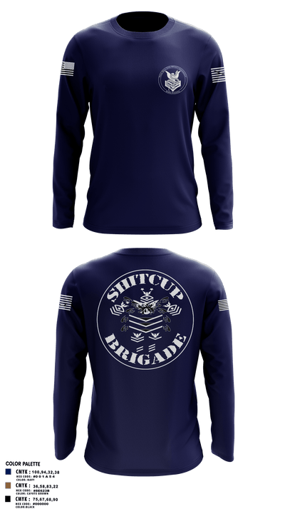 USS Patriot 22080502 Long Sleeve Performance Shirt - 1