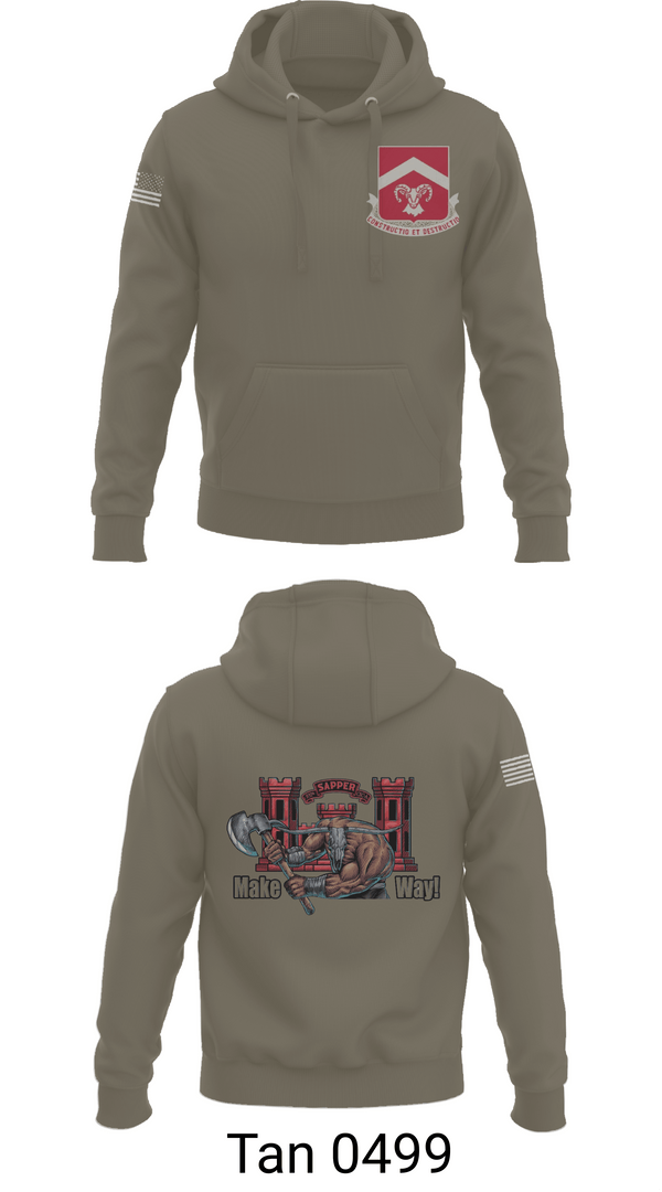 Hoodie, 937th CEC-A, 40th BEB, Army, Teamtime, Team time, sublimation, custom sports apparel, team uniforms, spirit wear, spiritwear, sports uniforms, custom shirts, team store, custom team store, fundraiser sports, apparel fundraiser