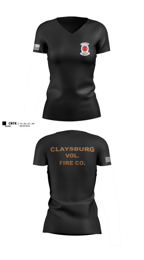 Womens Short Sleeve Vneck Shirt, CVFC, , Teamtime, Team time, sublimation, custom sports apparel, team uniforms, spirit wear, spiritwear, sports uniforms, custom shirts, team store, custom team store, fundraiser sports, apparel fundraiser