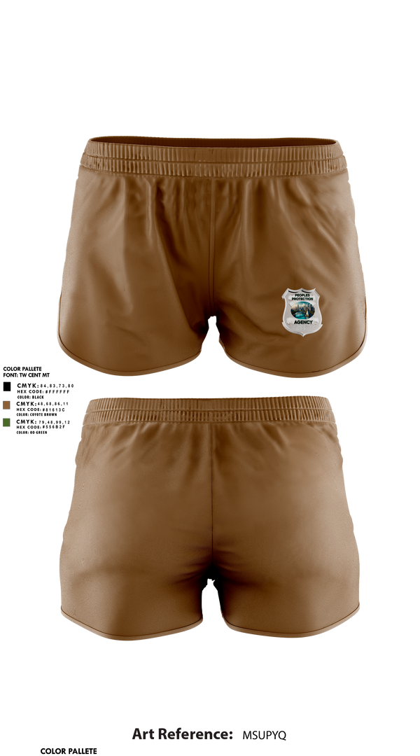 Womens Shorts, Peoples Protection Agency, LLC, , Teamtime, Team time, sublimation, custom sports apparel, team uniforms, spirit wear, spiritwear, sports uniforms, custom shirts, team store, custom team store, fundraiser sports, apparel fundraiser