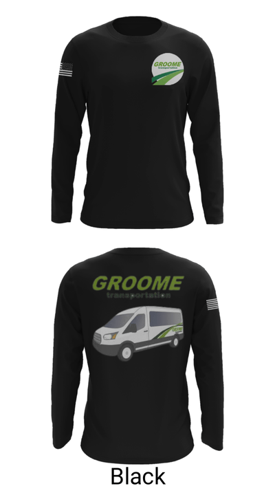 Groome Transportation 25509657 Long Sleeve Performance Shirt - 26