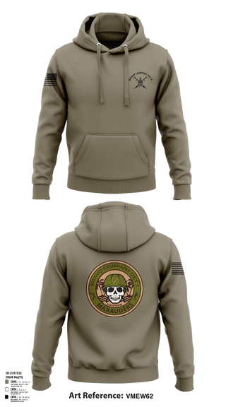 Hoodie, Bravo Company Det 1 Recruiting and Retention Battalion, National Guard, Teamtime, Team time, sublimation, custom sports apparel, team uniforms, spirit wear, spiritwear, sports uniforms, custom shirts, team store, custom team store, fundraiser sports, apparel fundraiser