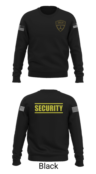 Crew Neck Sweatshirt, Zeus Protections, Police, Teamtime, Team time, sublimation, custom sports apparel, team uniforms, spirit wear, spiritwear, sports uniforms, custom shirts, team store, custom team store, fundraiser sports, apparel fundraiser