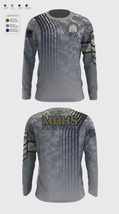 Mohawk Hudson Humane Society, Law Enforcement Division 82748774 Long Sleeve Performance Shirt - 2