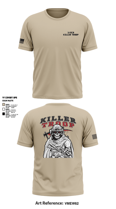 3/2CR Killer Troop 6220684 Short Sleeve Performance Shirt - 4