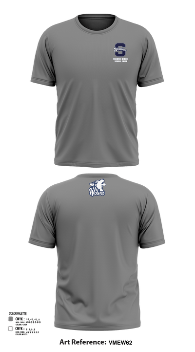 Shawnee Middle School Cheer 74518757 Short Sleeve Performance Shirt - 131