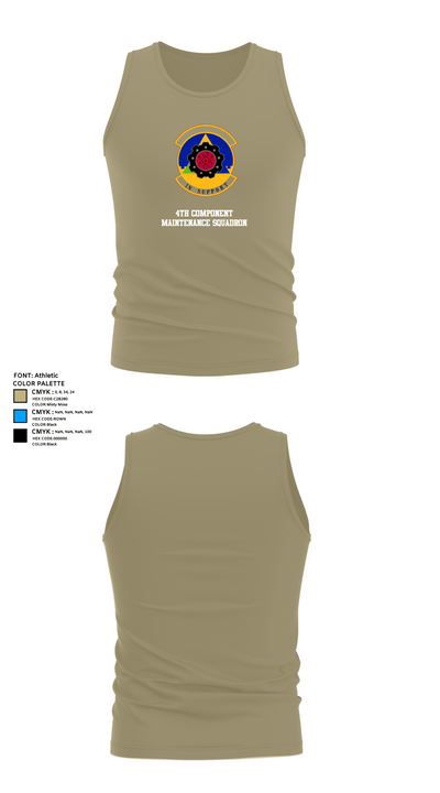 4th Component Maintenance Squadron 36168944 Tank Top - 99