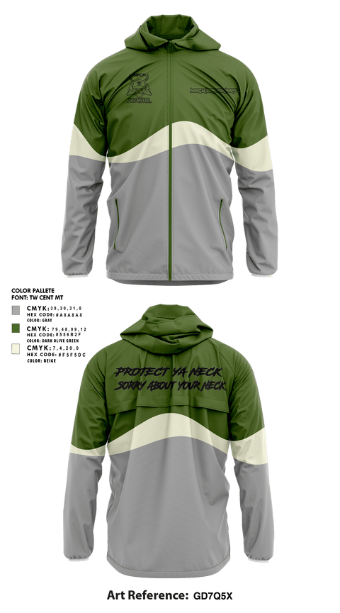 Windbreaker, Neck breakers cc, , Teamtime, Team time, sublimation, custom sports apparel, team uniforms, spirit wear, spiritwear, sports uniforms, custom shirts, team store, custom team store, fundraiser sports, apparel fundraiser