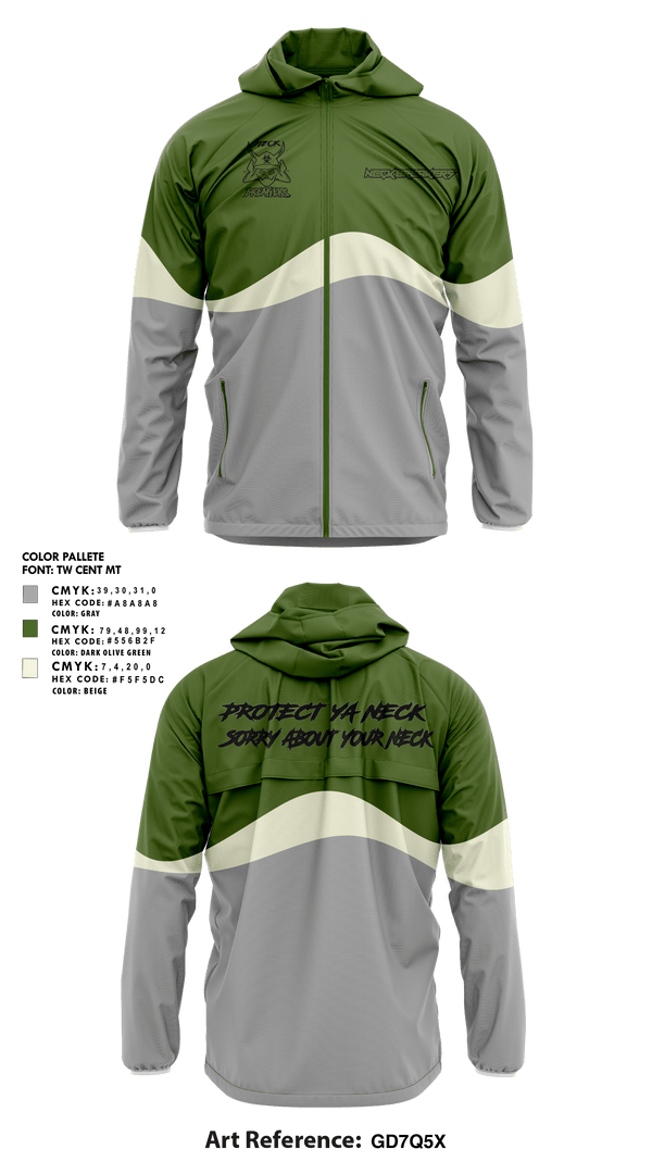 Windbreaker, Neck breakers cc, , Teamtime, Team time, sublimation, custom sports apparel, team uniforms, spirit wear, spiritwear, sports uniforms, custom shirts, team store, custom team store, fundraiser sports, apparel fundraiser