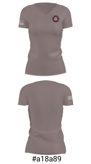 Women's Short Sleeve Vneck Shirt, Civil Air Patrol, Air Force, Teamtime, Team time, sublimation, custom sports apparel, team uniforms, spirit wear, spiritwear, sports uniforms, custom shirts, team store, custom team store, fundraiser sports, apparel fundraiser