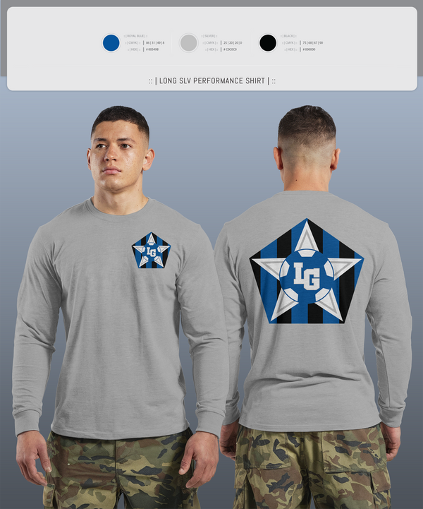 Long Sleeve Performance Shirt, LaGrange Grangers, Men's Soccer, Teamtime, Team time, sublimation, custom sports apparel, team uniforms, spirit wear, spiritwear, sports uniforms, custom shirts, team store, custom team store, fundraiser sports, apparel fundraiser