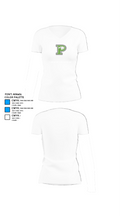 Pleasanton High School Golf 76209526 Women's Short Sleeve V-neck Shirt - 18