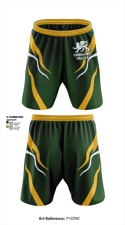 Grossmont College Softball 7562303 Athletic Shorts With Pockets - 4