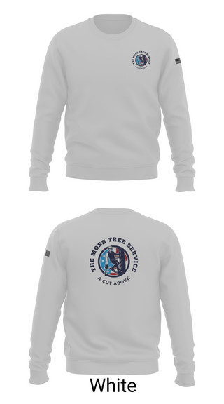Crew Neck Sweatshirt, The Moss Tree Service, , Teamtime, Team time, sublimation, custom sports apparel, team uniforms, spirit wear, spiritwear, sports uniforms, custom shirts, team store, custom team store, fundraiser sports, apparel fundraiser
