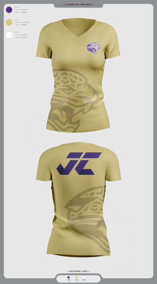 Womens Short Sleeve Vneck Shirt, Jacksonville College Cross Country, Cross Country, Teamtime, Team time, sublimation, custom sports apparel, team uniforms, spirit wear, spiritwear, sports uniforms, custom shirts, team store, custom team store, fundraiser sports, apparel fundraiser