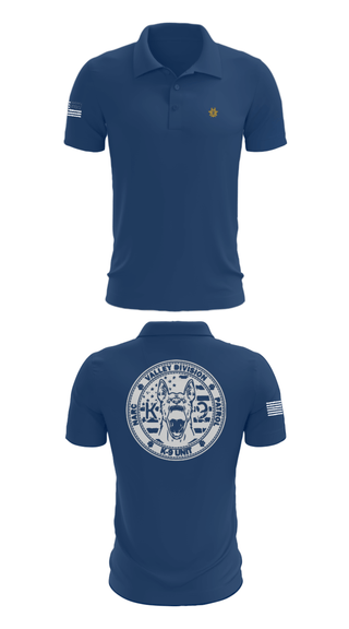 Short Sleeve Performance Polo, VALLEY K9, , Teamtime, Team time, sublimation, custom sports apparel, team uniforms, spirit wear, spiritwear, sports uniforms, custom shirts, team store, custom team store, fundraiser sports, apparel fundraiser