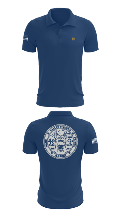 VALLEY K9 75951631 Short Sleeve Performance Polo - 64