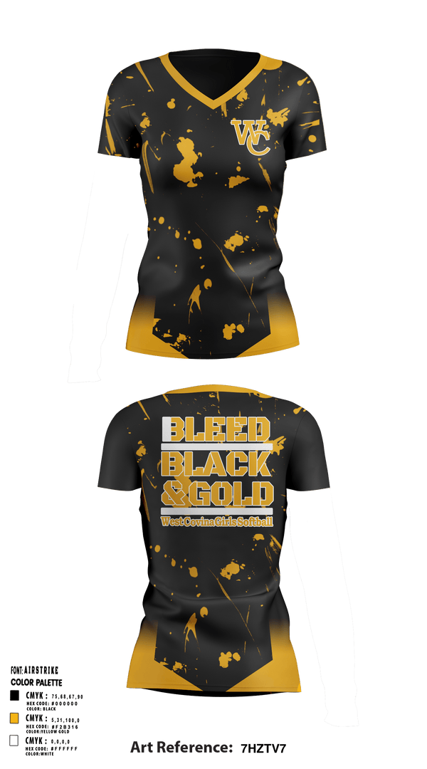 Womens Short Sleeve Vneck Shirt, West Covina Softball Corp, Softball, Teamtime, Team time, sublimation, custom sports apparel, team uniforms, spirit wear, spiritwear, sports uniforms, custom shirts, team store, custom team store, fundraiser sports, apparel fundraiser